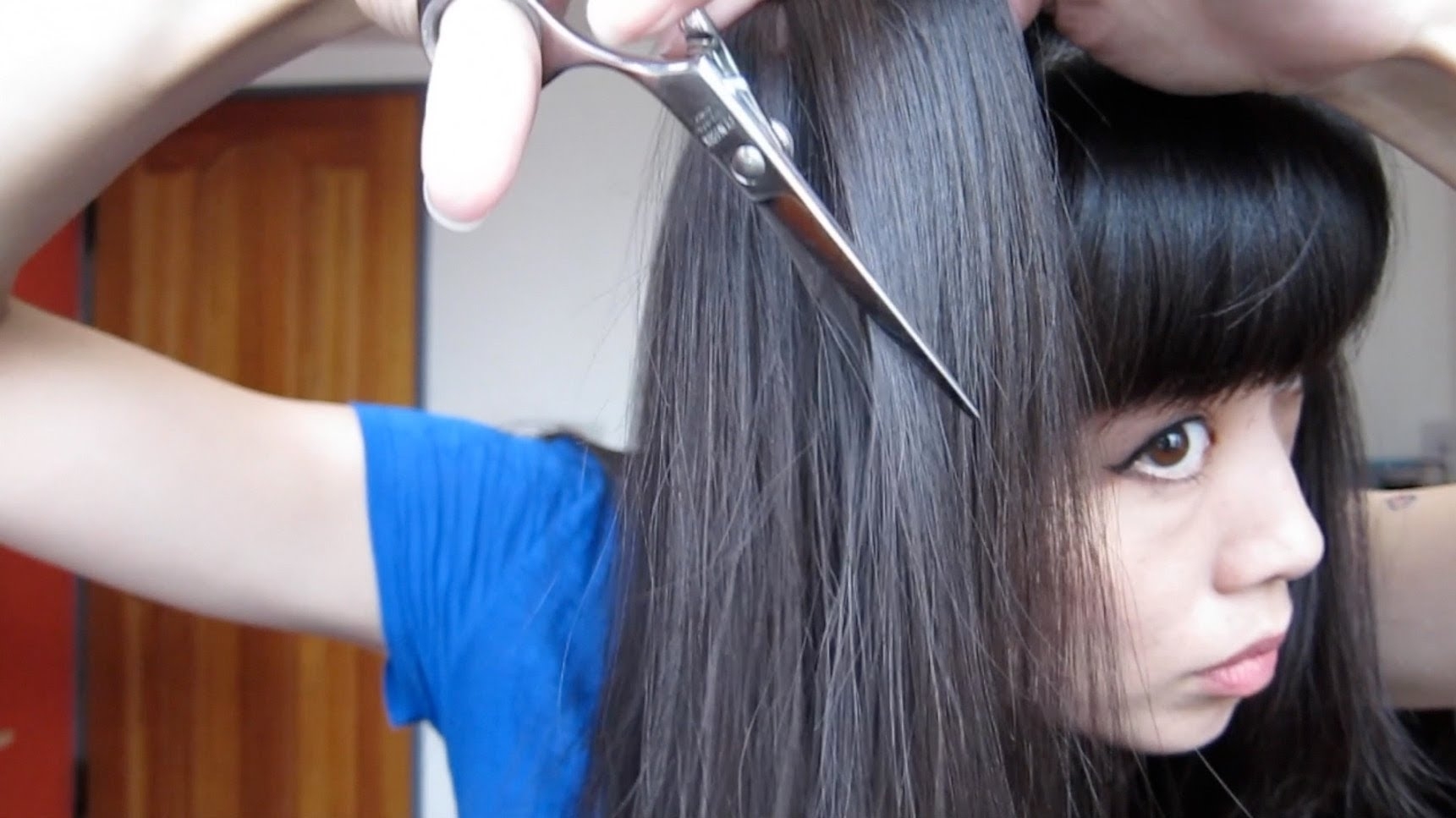 How To Thin Out Your Hair With Shears Or A Razor - Youtube pertaining to Hair Cut For Thin Hair At Home