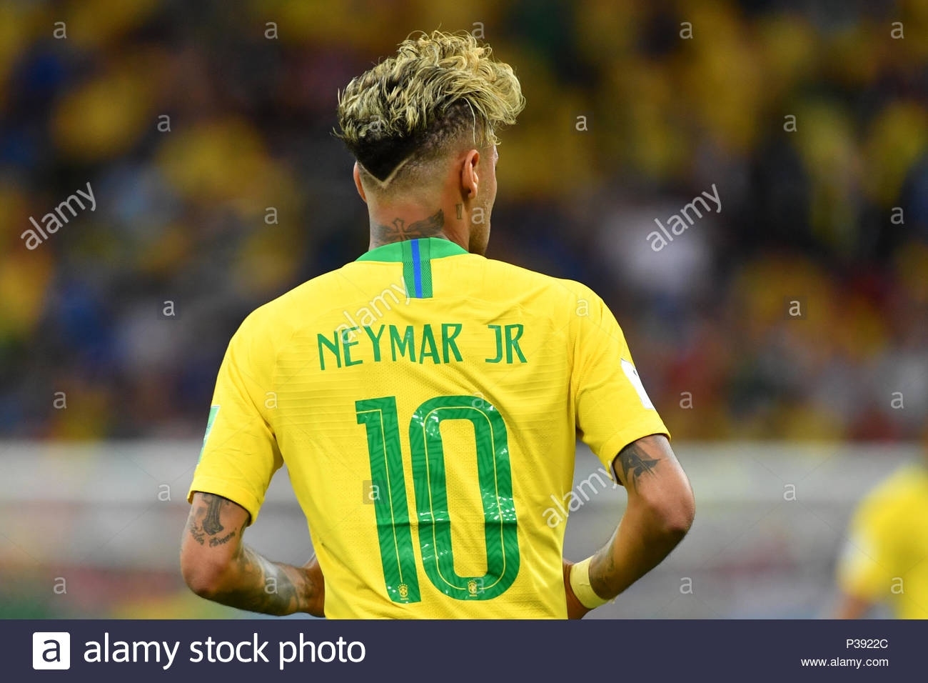 Neymar (Bra), Rear View, Back, Hairstyle, Action, Single Image intended for Neymar Haircut 2018 Back View