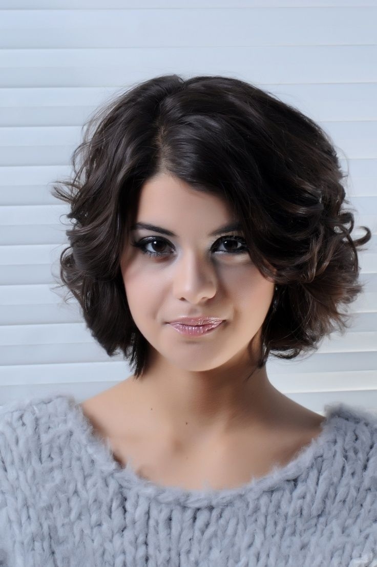 Short Curly Brunette Hairstyles | Brunette Short Haircuts For Women regarding Haircut For Frizzy Short Hair