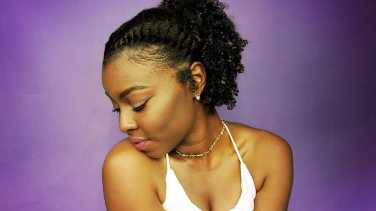 Simple Cute Hairstyle For Short/thick Natural Hair - Youtube with Hairstyle For Thick Natural Hair
