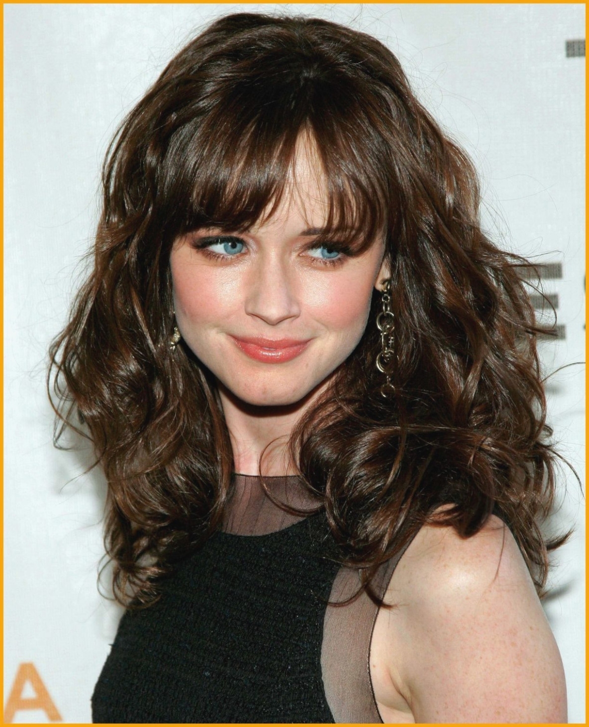 Unbelievable Hairstyles For Frizzy Wavy Hair Front Bangs Medium intended for Hairstyles For Wavy Hair Bangs