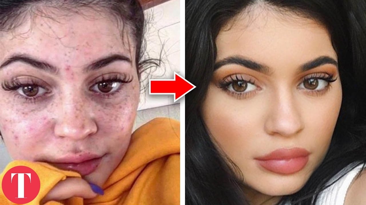 10 Celebs Who Are Unrecognizable Without Makeup - Youtube regarding Celebrities Without Makeup Before And After