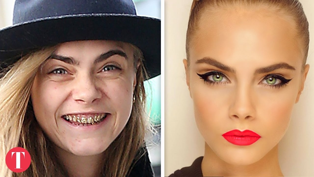 10 Shocking Photos Of Supermodels Without Makeup Pt. 1 - Youtube with regard to Famous Models Before And After Makeup