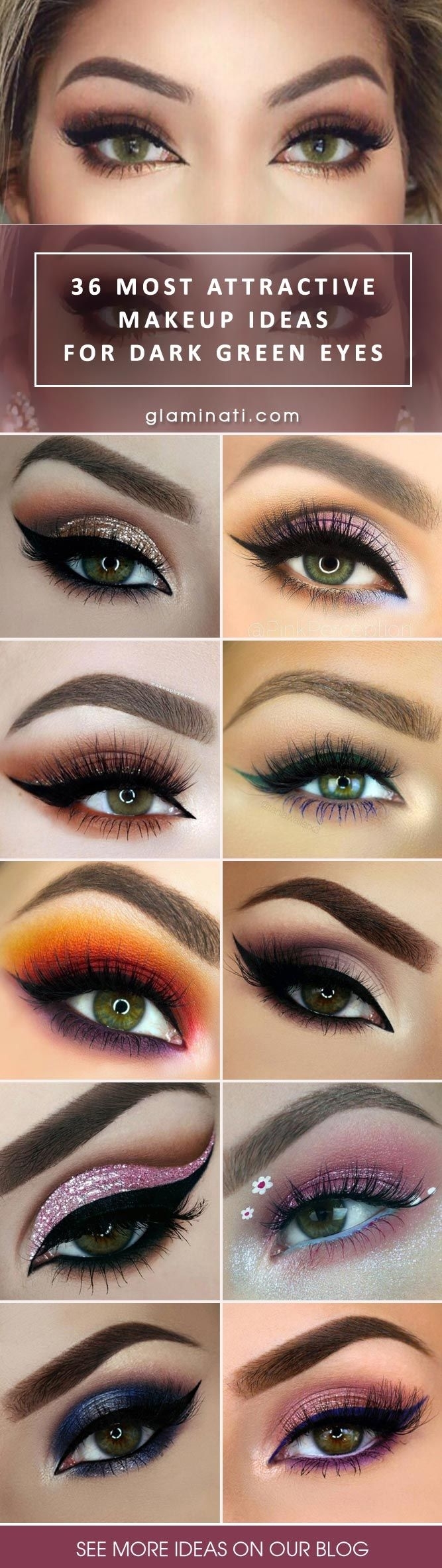 42 Most Attractive Makeup Ideas For Dark Green Eyes | Makeup in What Color Eyeshadow Looks Good With Hazel Green Eyes