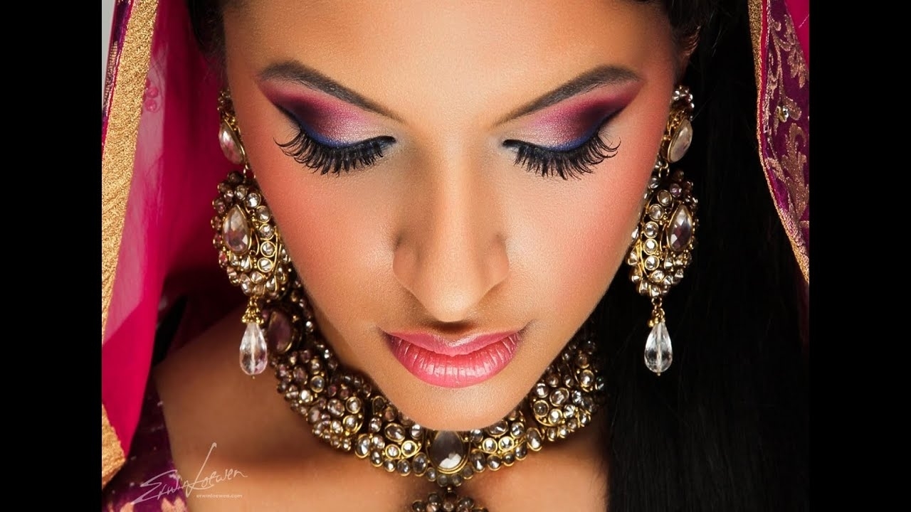 Indian Bridal Wedding Makeup Look Bollywood Makeup Gold Red Golden inside Indian Bridal Eye Makeup Tips