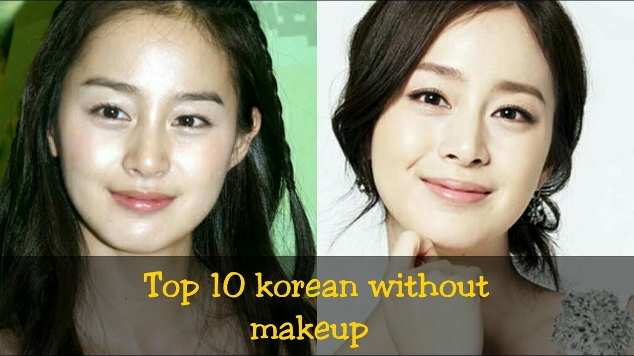 Top 10 Korean Actress Without Makeup - Youtube within Korean Artist Before After Makeup