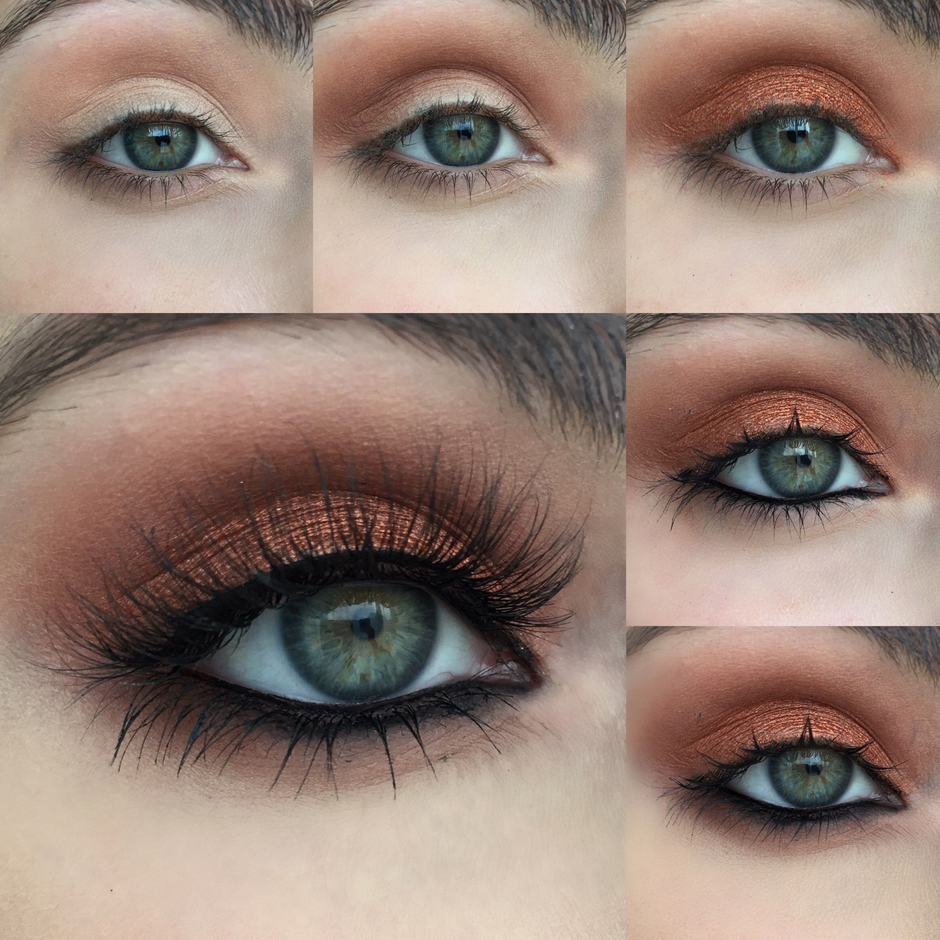 Warm Copper Photo Tutorial | Metallic &amp; Glittery Makeup Looks inside How To Apply Eye Makeup For Blue Green Eyes