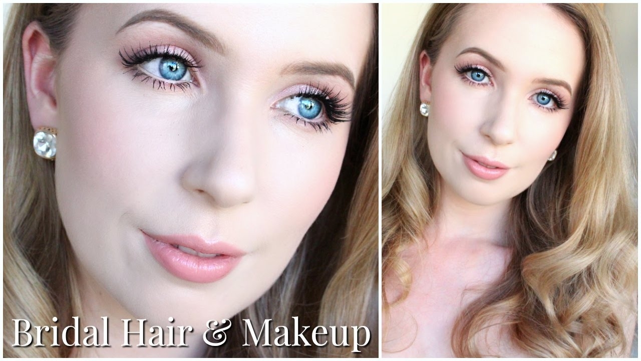 Bridal Hair &amp; Makeup For Very Pale Skin &amp; Blue Eyes - Youtube for Makeup Tutorials Blue Eyes Pale Skin