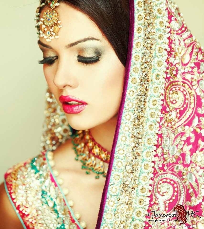 Bridal Makeup Pic 2013 – Wavy Haircut in Indian Bridal Makeup Pictures 2013