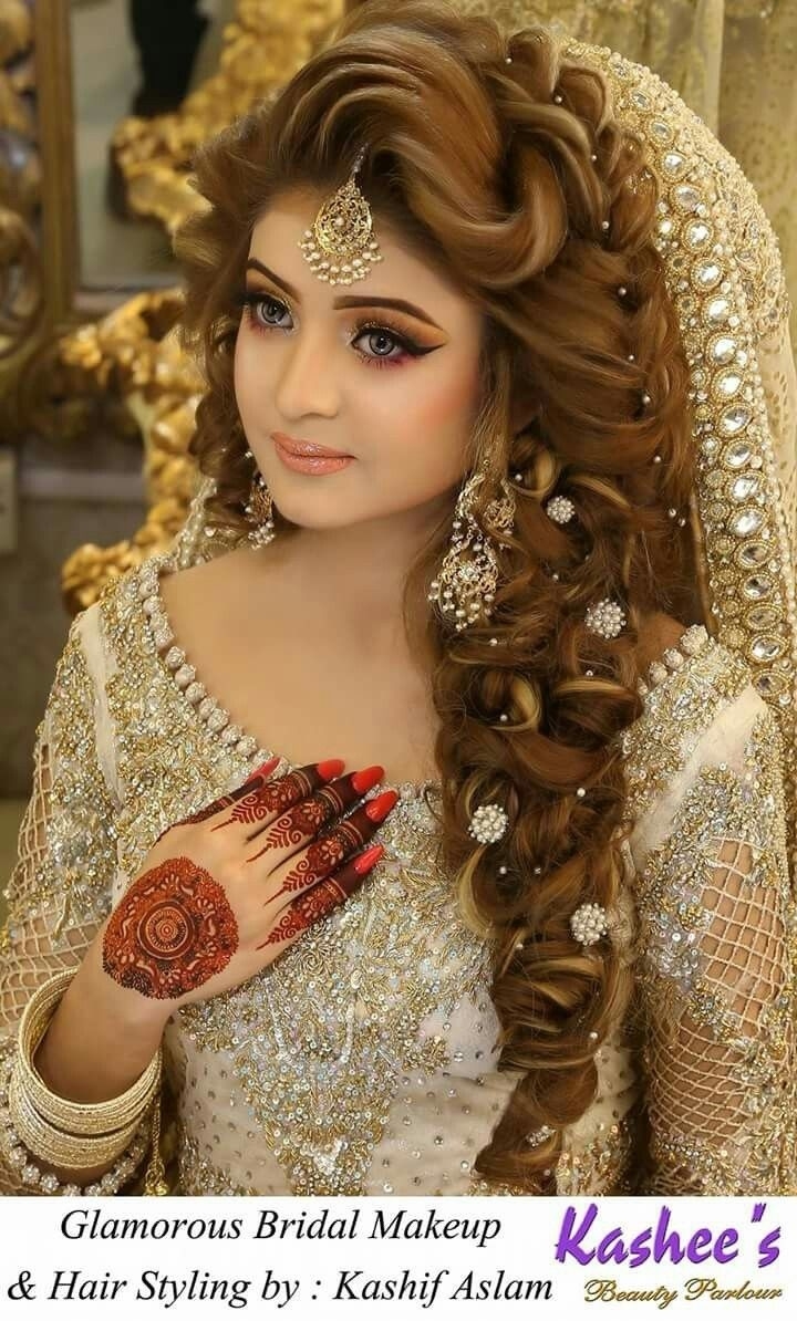 Pakistani Bridal | Hair Style | Pakistani Bridal Hairstyles, Bridal with Bridal Hair And Makeup Images