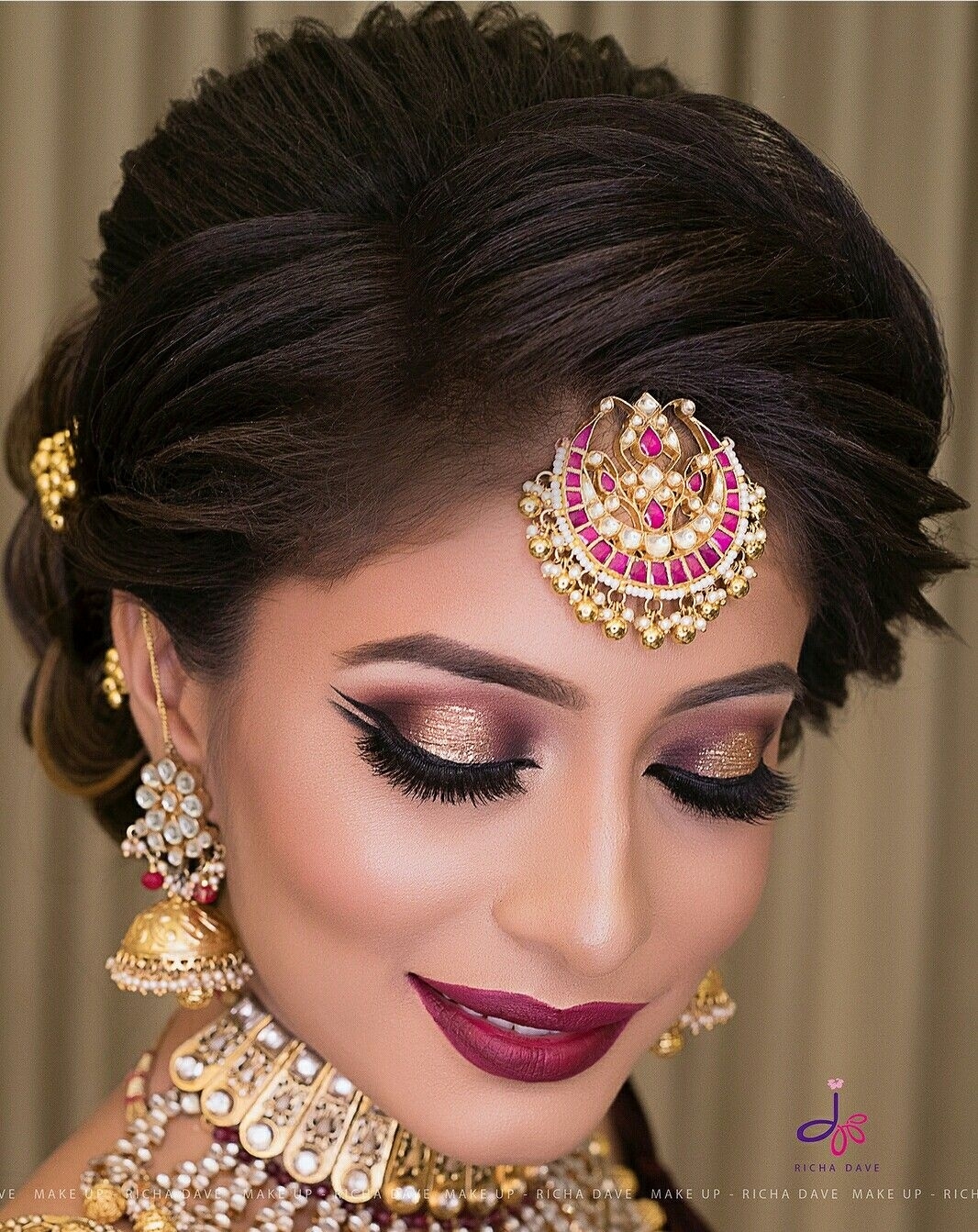 Pin By Pinki Loi On Punjabi Suits | Bridal Makeup, Indian Wedding regarding Indian Bridal Eye Makeup Images