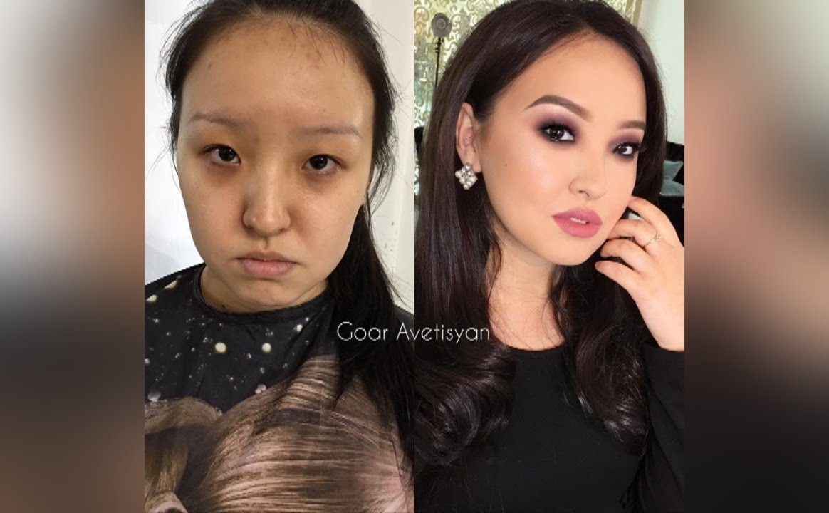 Goar Avetisyan: Interesting Asian Makeup ♥ Before And After Videos within Before After Makeup Korean