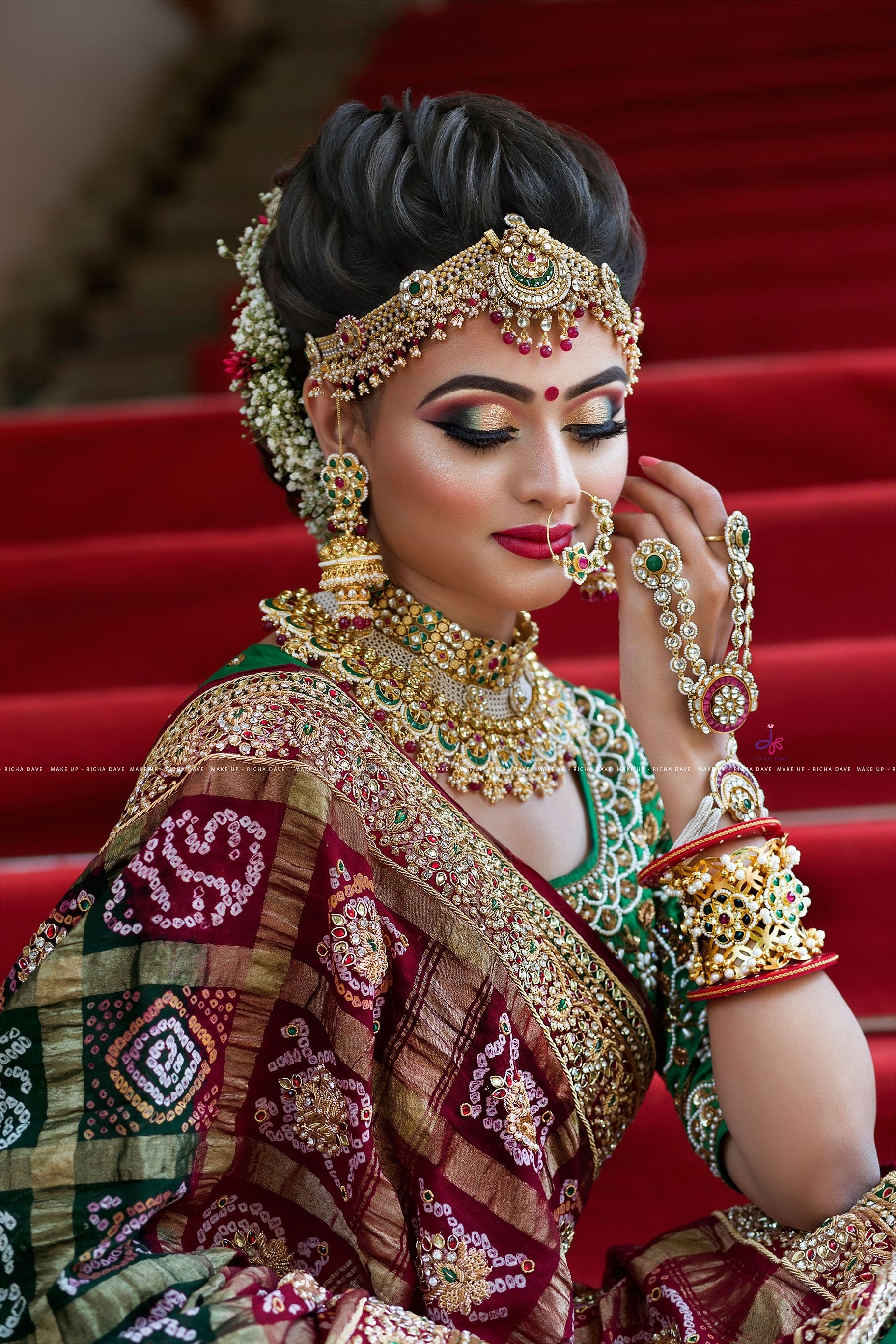 Gujarati Bridal Look | Indian Bridal Jewelry In 2019 | Indian Bridal throughout Hairstyle For Gujarati Bride