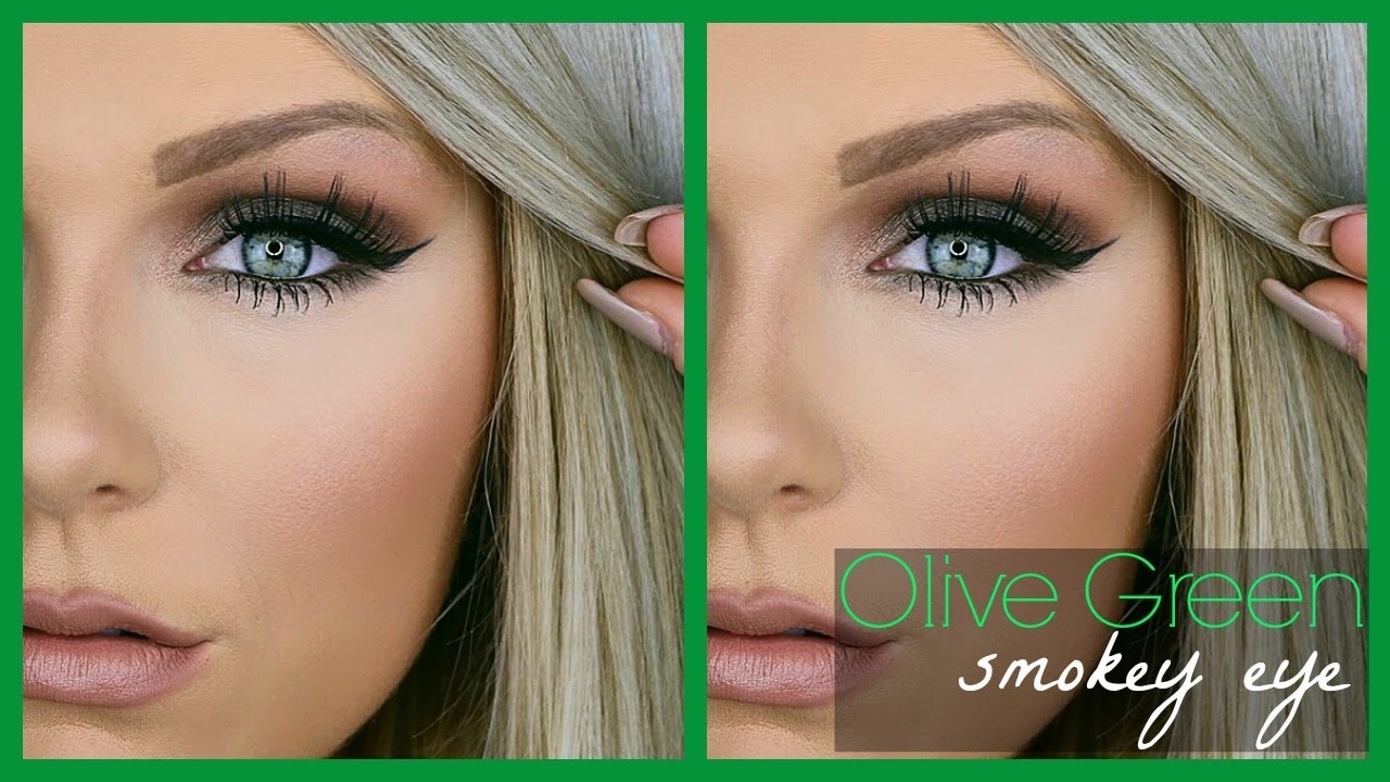 Olive Green Smokey Eye | Makeup Tutorial - Youtube in Makeup Tips For Green Eyes And Blonde Hair