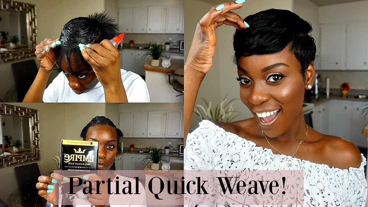 2. Pixie Cut with Quick Weave - wide 1