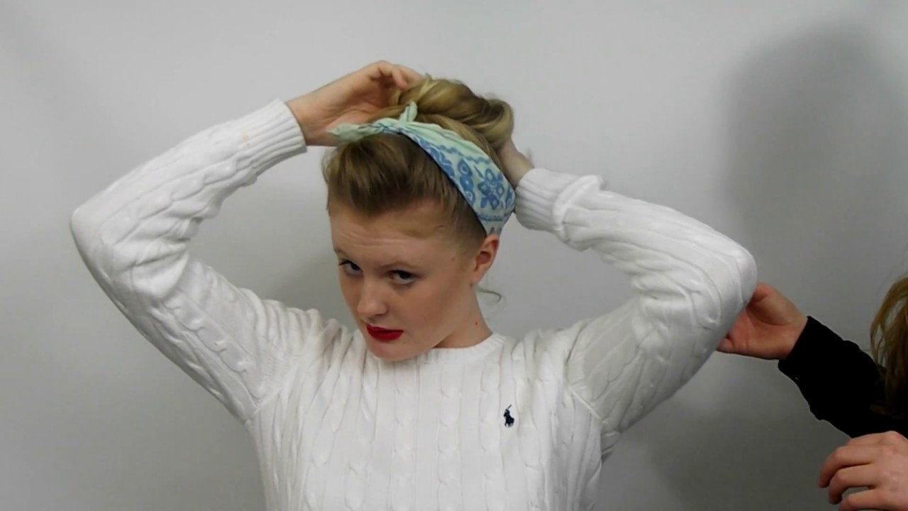 Retro Vintage Rock'n'roll Hairstyle Tutorial For Long Hair - Youtube inside Rock And Roll Hairstyles