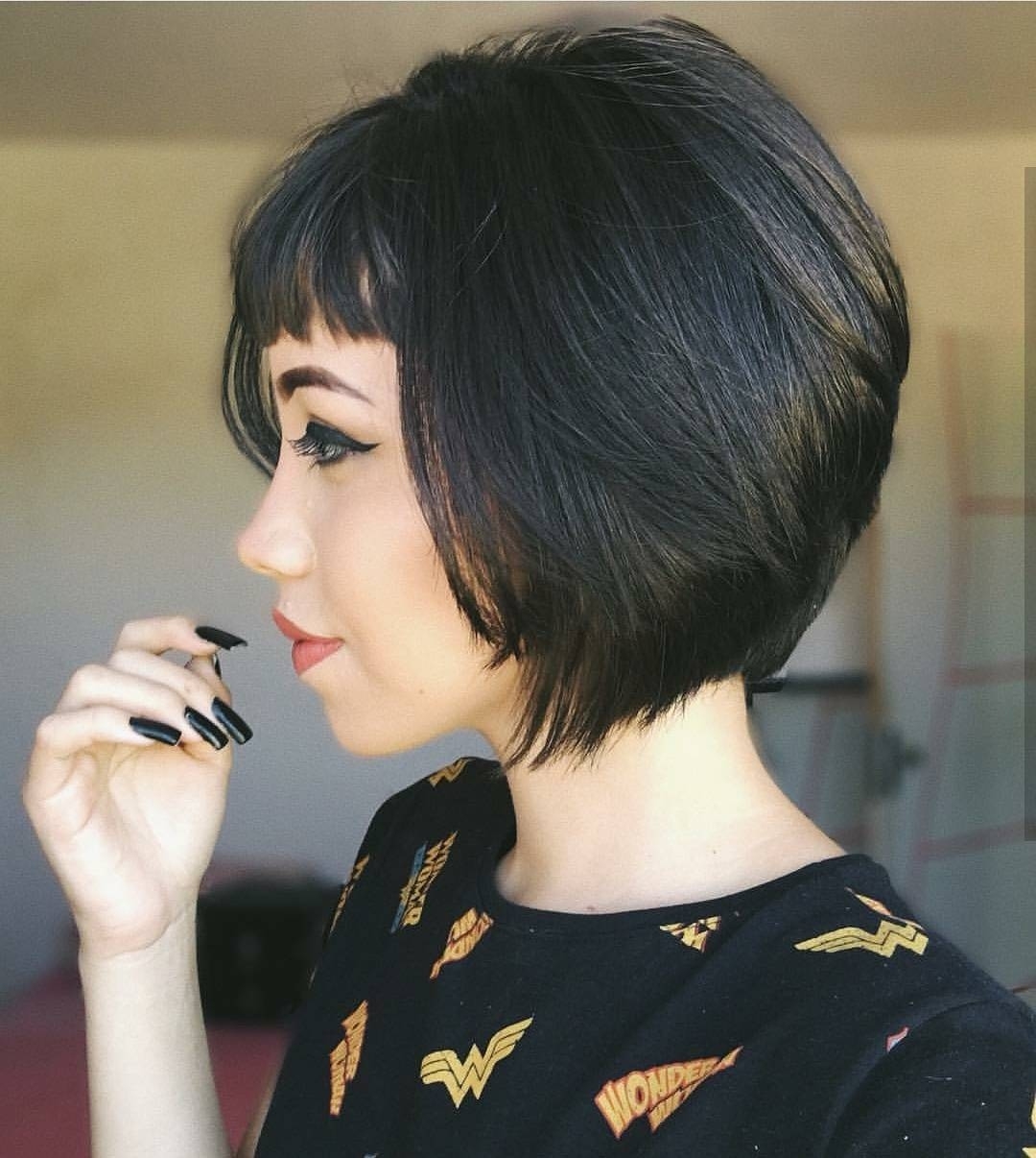 10 Chic Short Bob Haircuts That Balance Your Face Shape! throughout Bob Hairstyles Asian Hair