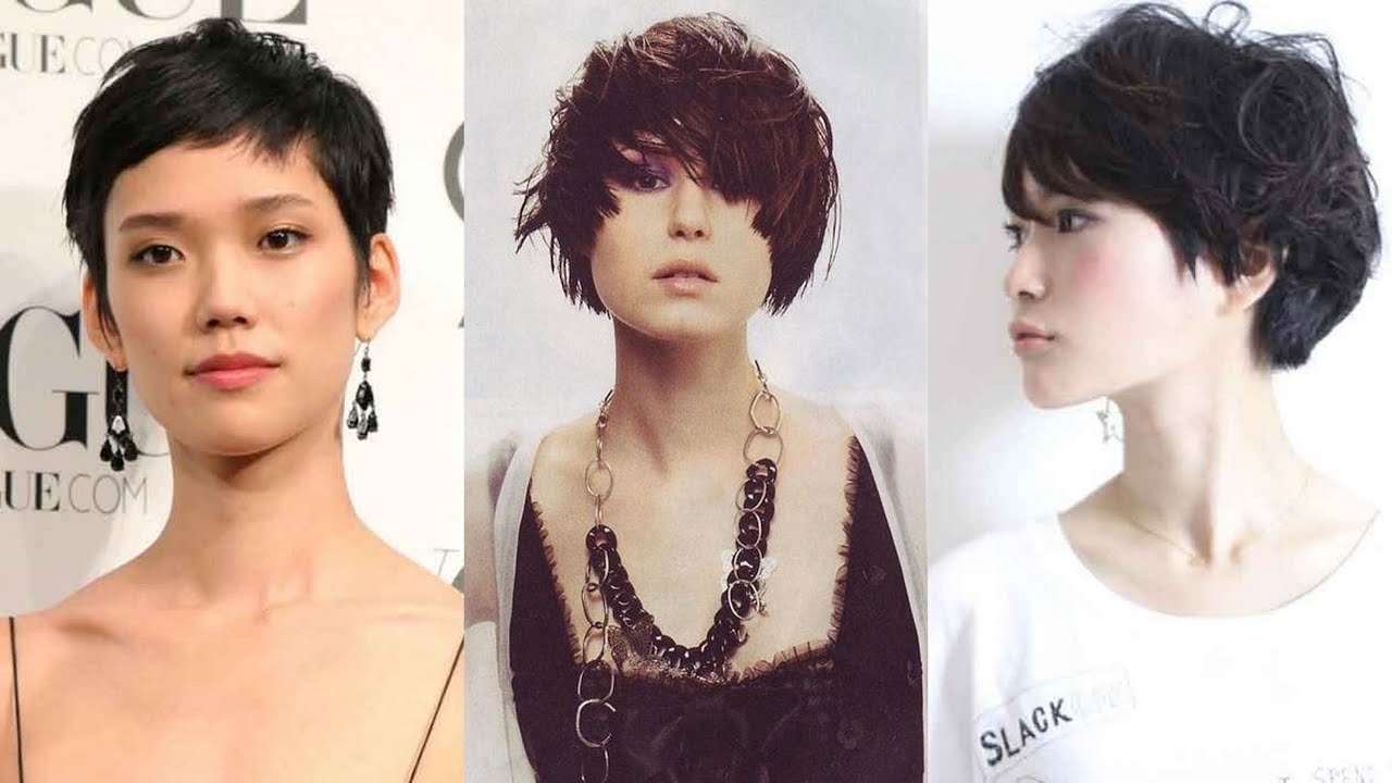 20 Best Asian Short Hairstyles For Women - Youtube regarding Top-drawer Lady Short Hairstyles Asian Round Face