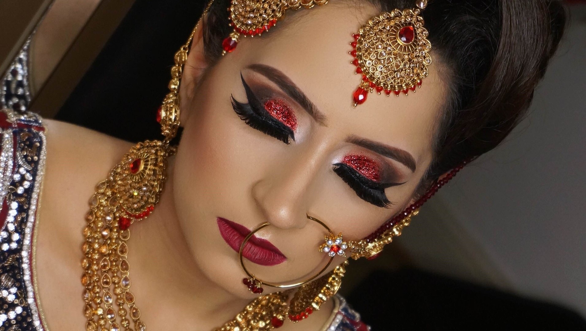 2016 Asian Bridal Hair And Makeup By Farah Khan - Real Brid - Asian for Asian Bridal Hairstyles 2016