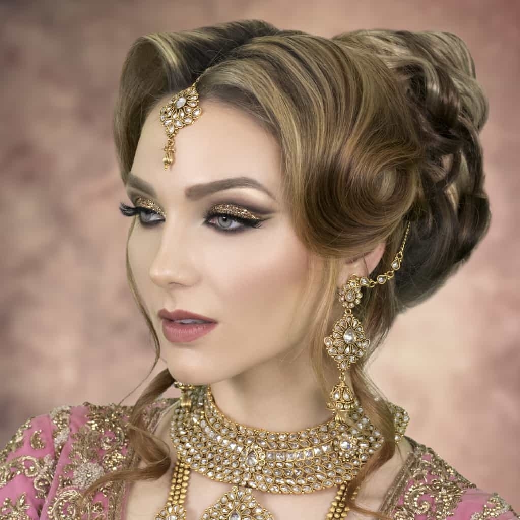 2019 Asian Wedding Hairstyles | London Bridal Hairstylist &amp;amp; Tutor with Asian Wedding Party Hairstyles