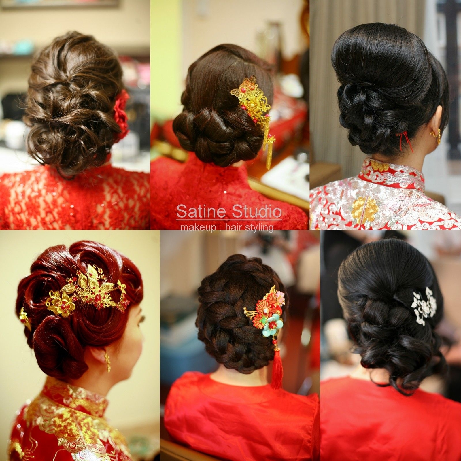 Chinese Wedding Hairstyles Satinestudio Bridal Updo, Toronto inside Best Asian Wedding Hairstyles For Medium Hair