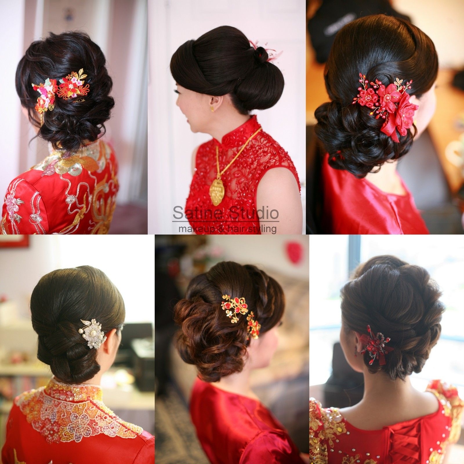 Chinese Wedding Hairstyles Satinestudio Bridal Updo, Toronto with regard to Asian Wedding Party Hairstyles