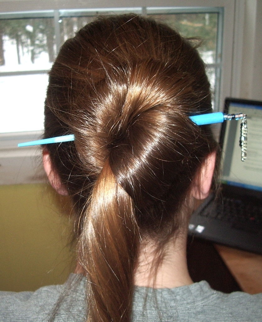 Hairstyles For Hair Sticks: 9 Steps (With Pictures) for Asian Hairstyles With Chopsticks