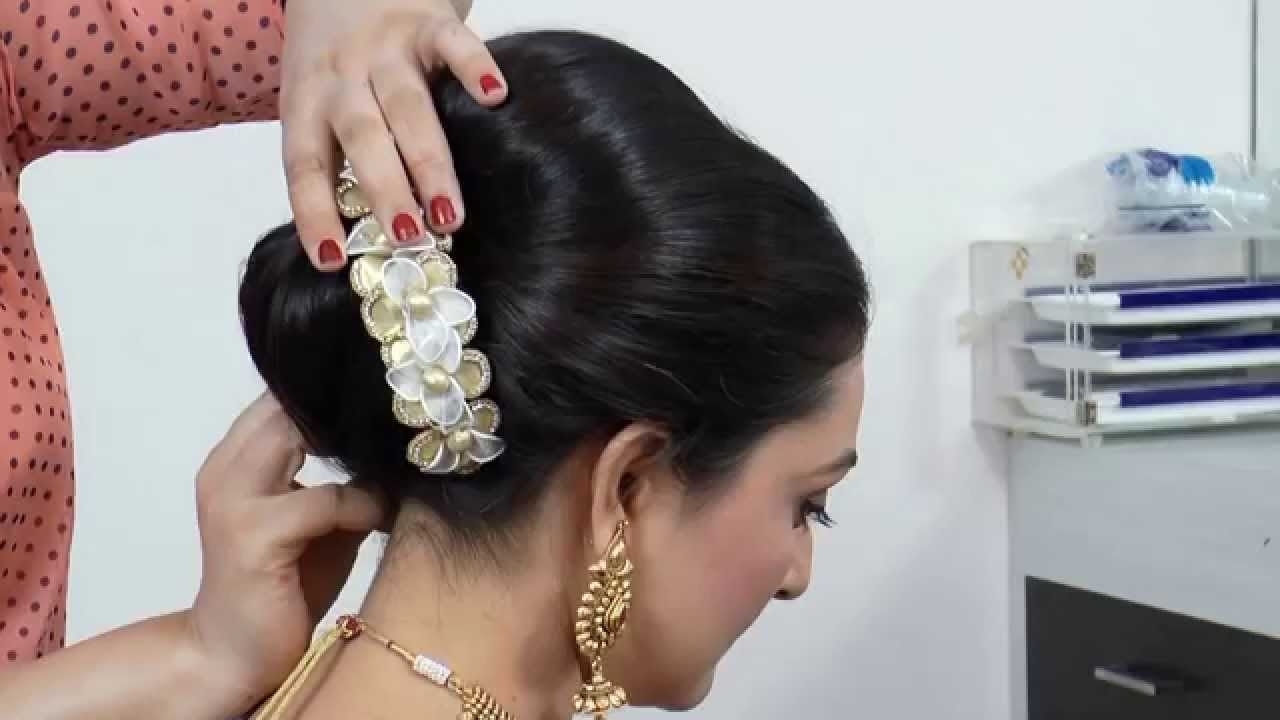 Indian-Asian Bridal Hairstyle Tutorial. - Youtube pertaining to Amazing Asian Wedding Hairstyles 2017