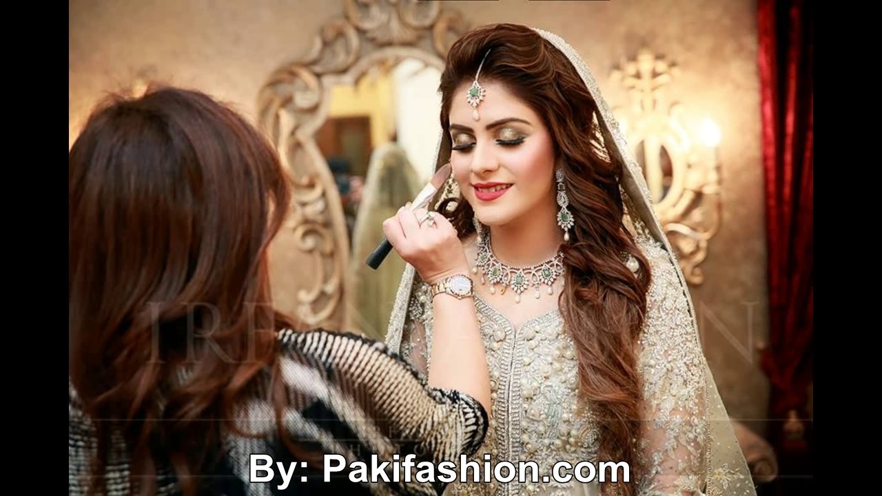 Latest Pakistani Bridal Hairstyles For Wedding Day 2016 - Youtube within Superb Asian Bridal Hairstyles 2016