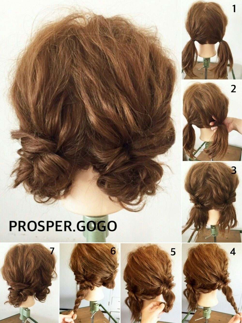 Low Space Buns | Hair | Hair Styles, Curly Hair Styles, Short Hair pertaining to Amazing Korean Bun Hairstyle For Short Hair