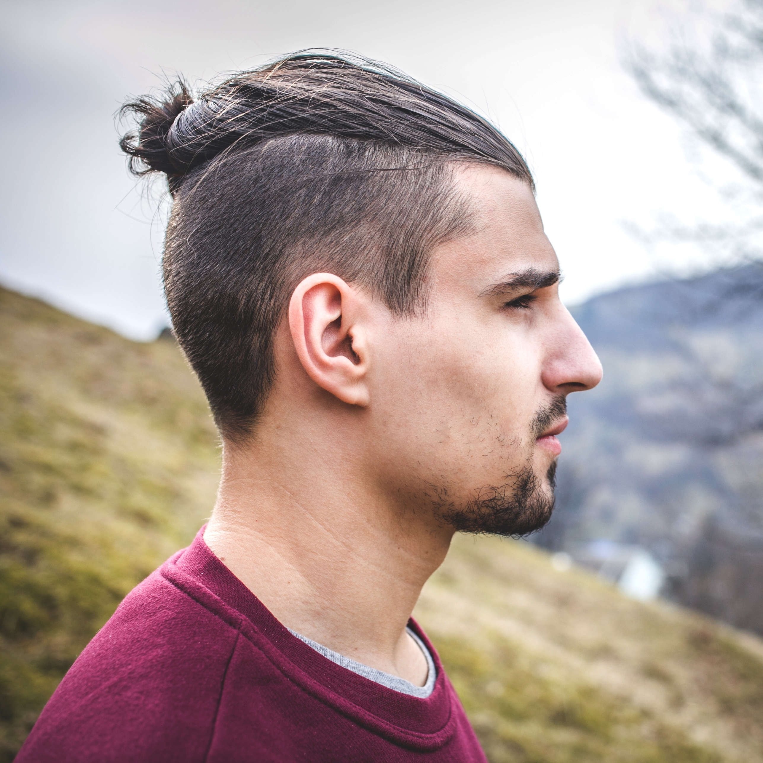 The Top Knot Hairstyle - Visual Guide For Men (7 Different Styles) within Asian Ponytail Hairstyles Male