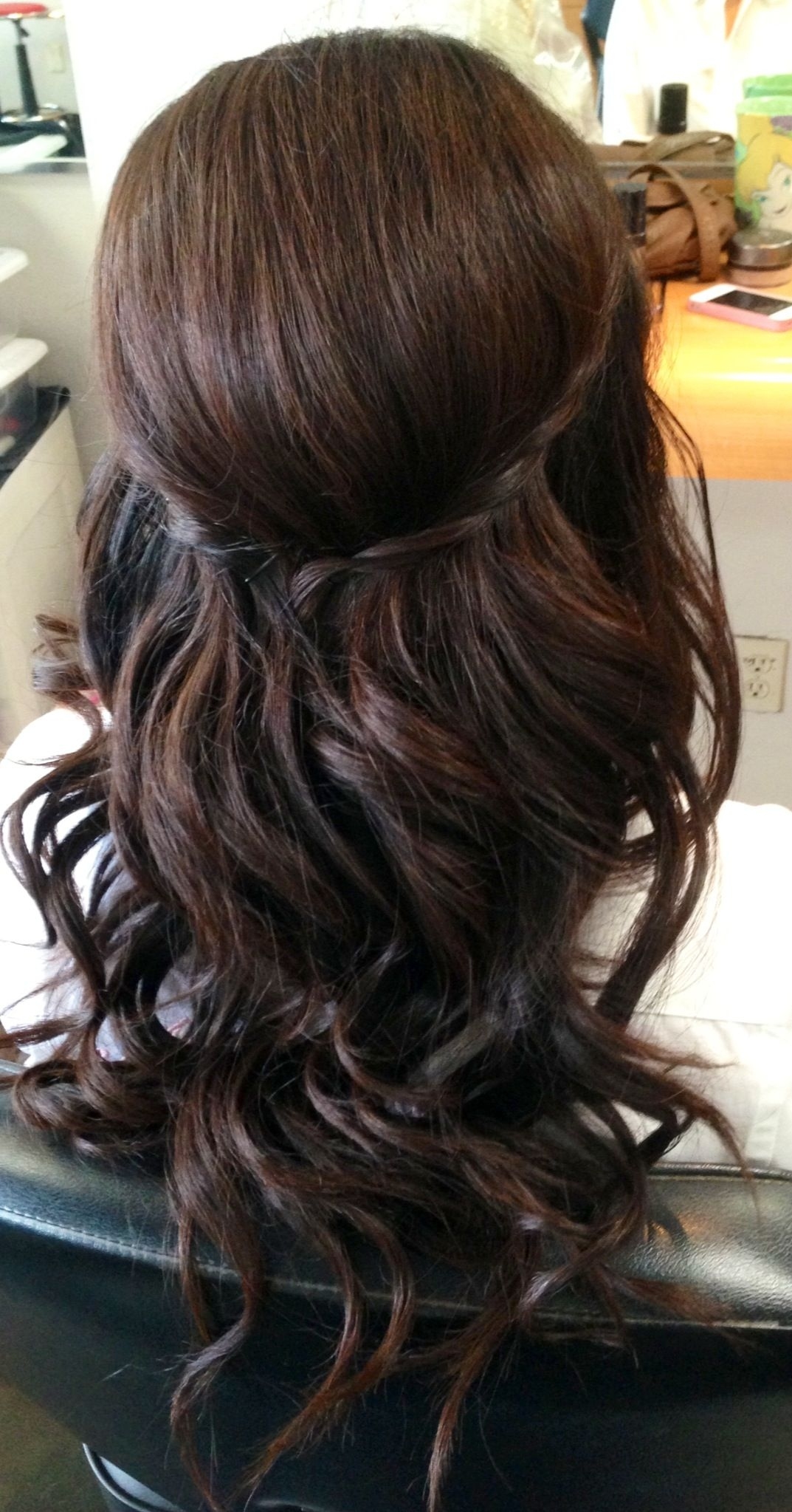 Wedding Updo, Wedding Hair, Bridal Hair, Curls, Half Up Half Down pertaining to The greatest Asian Half Up Hairstyles