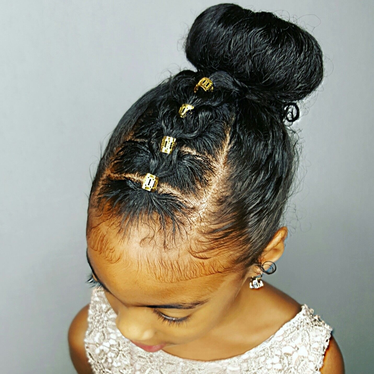 Bun Hairstyles For Little Black Girls Wavy Haircut 4787