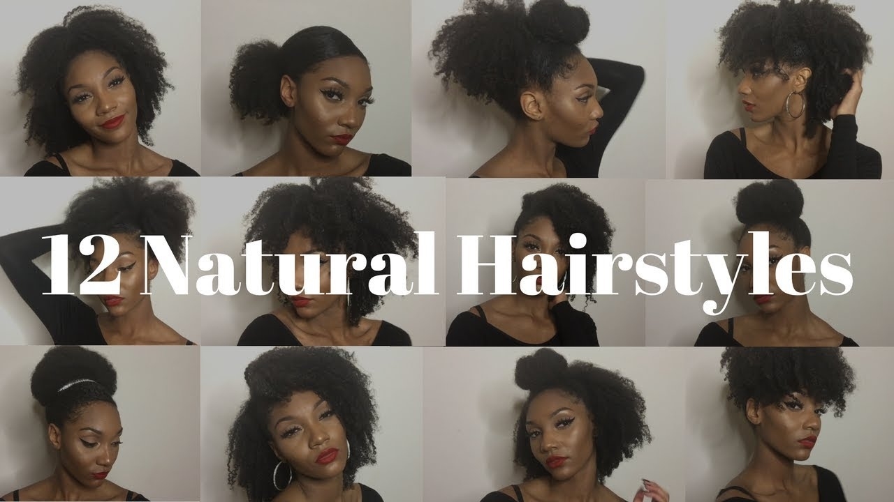 12 Cute Hairstyles For Natural Hair | Type 3C - 4C Friendly within Hairstyles For 3C Hair Type