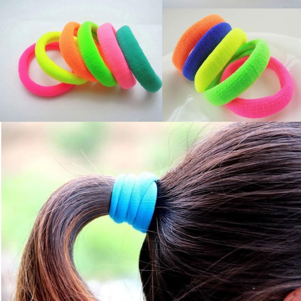 2019 Girls Womens Elastic Hair Rubber Bands Fashion Sports Novelty Rubber  Band Ties Hair Rope Seamless Hairband Multi Colors From Emours, $4.86 | for Hair Rubber Bands For Women