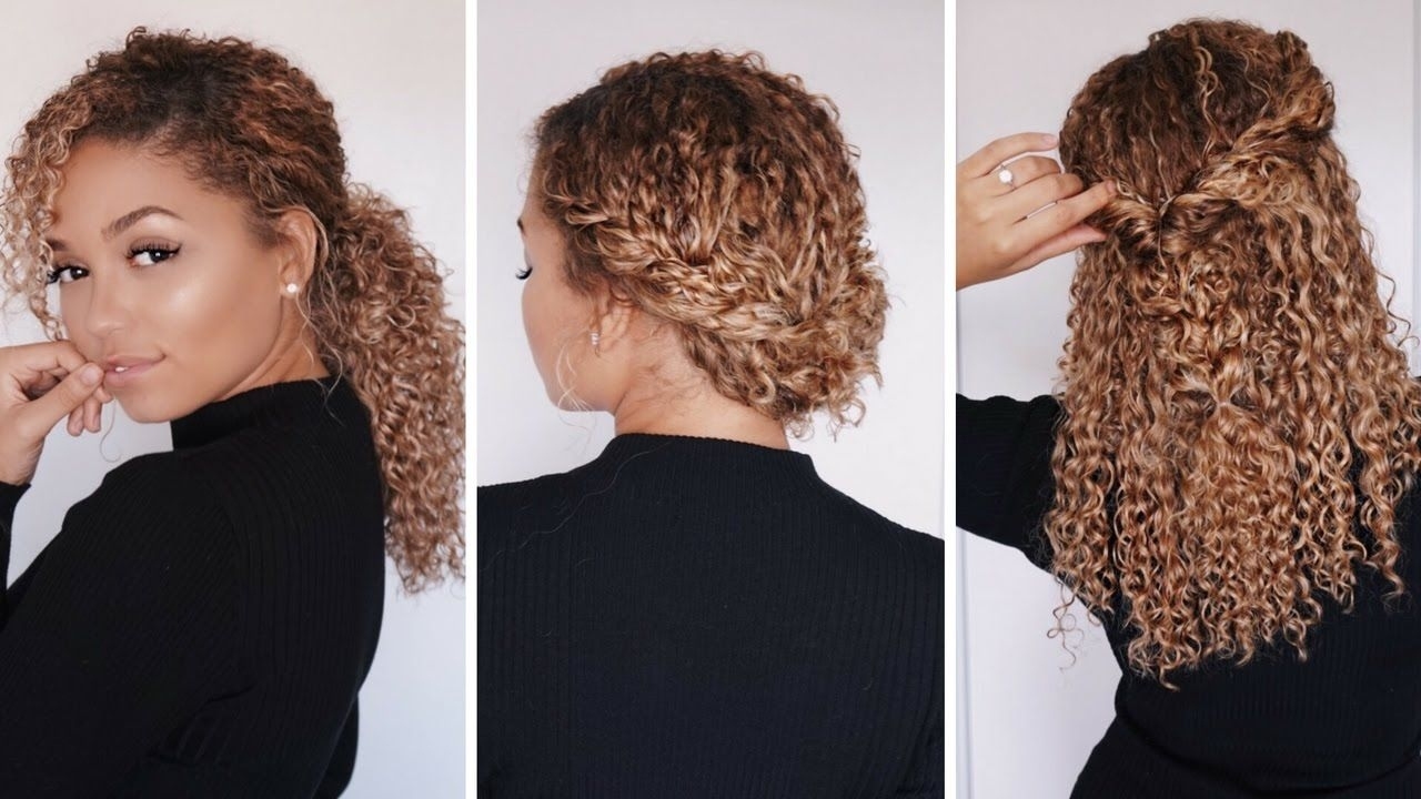 3 Super Easy Hairstyles For 3B/3C Curly Hair | Bella Kurls inside Hairstyles For 3B Curly Hair
