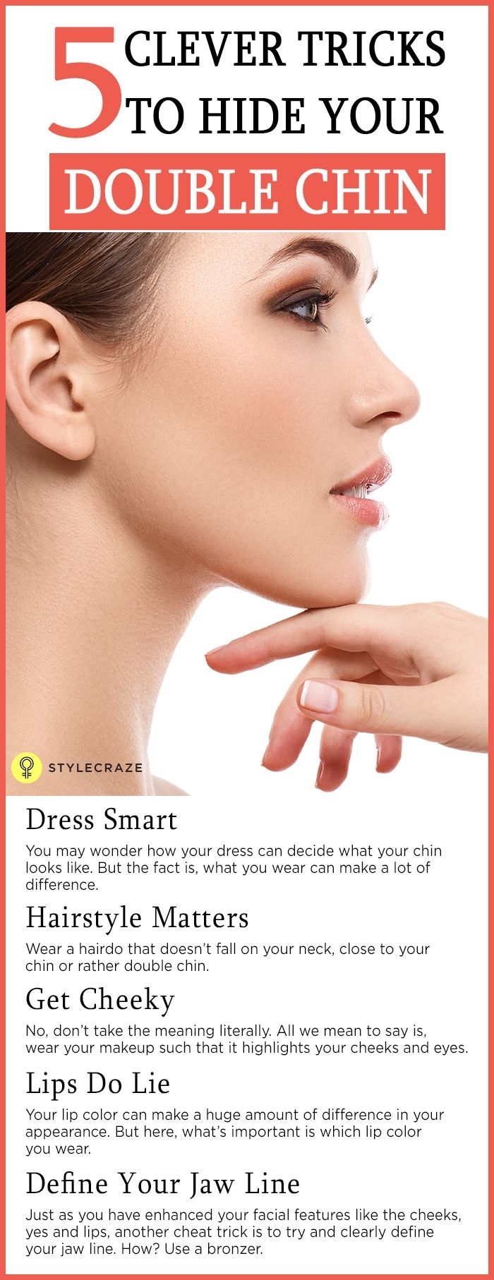 5 Clever Makeup Tricks To Hide Your Double Chin | Peso regarding Haircuts To Hide Double Chins