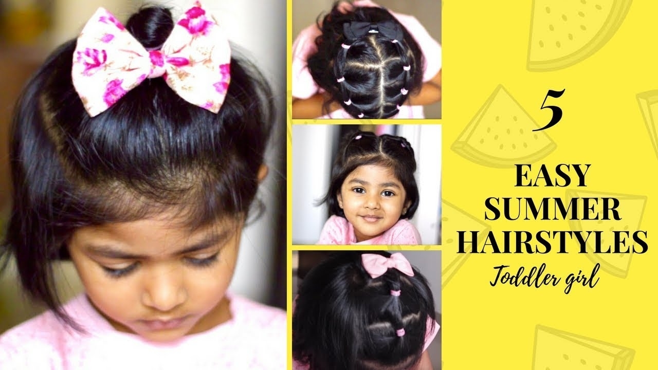 5 Easy Indian Summer Hairstyles For Short Hair | Toddler Hairstyles | Cute  &amp; Quick with Indian Hairstyle For Short Hair Girl