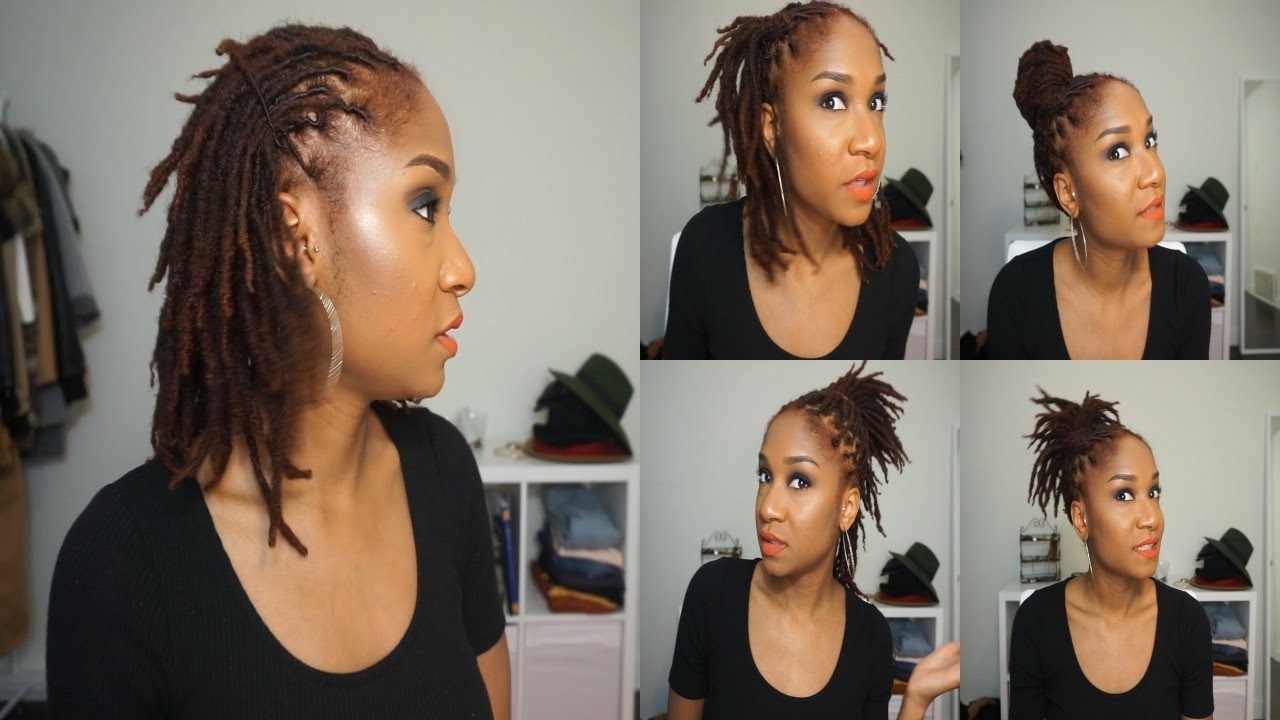 5 Quick Hairstyles For Short/medium Dreads intended for Styling Of Medium Dread Locks