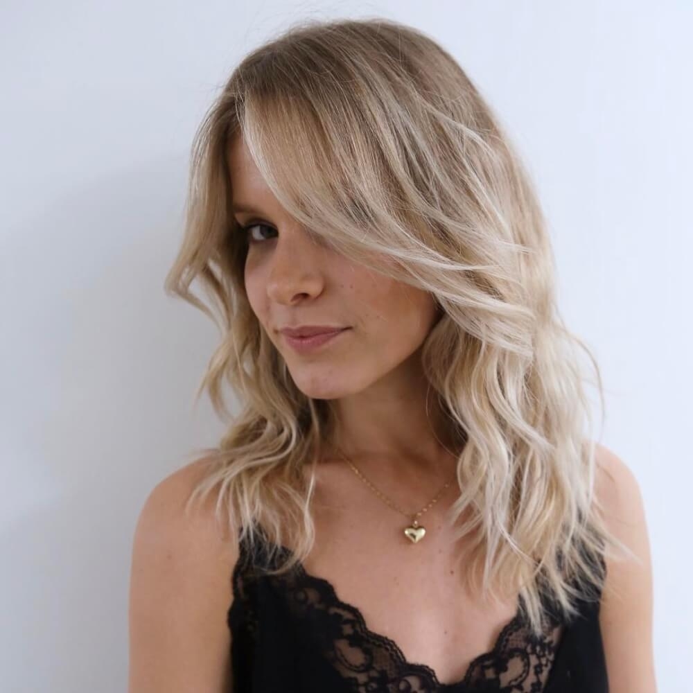51 Stunning Medium Length Layered Haircuts &amp; Hairstyles For 2019 in Medium Lenth Feathered Hair Styles