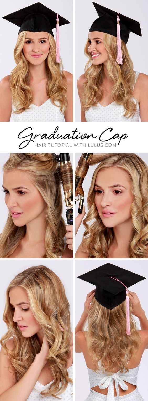 6 Trendy Hairstyles To Wear With Your Graduation Cap intended for Best Haircut For Graduation Cap
