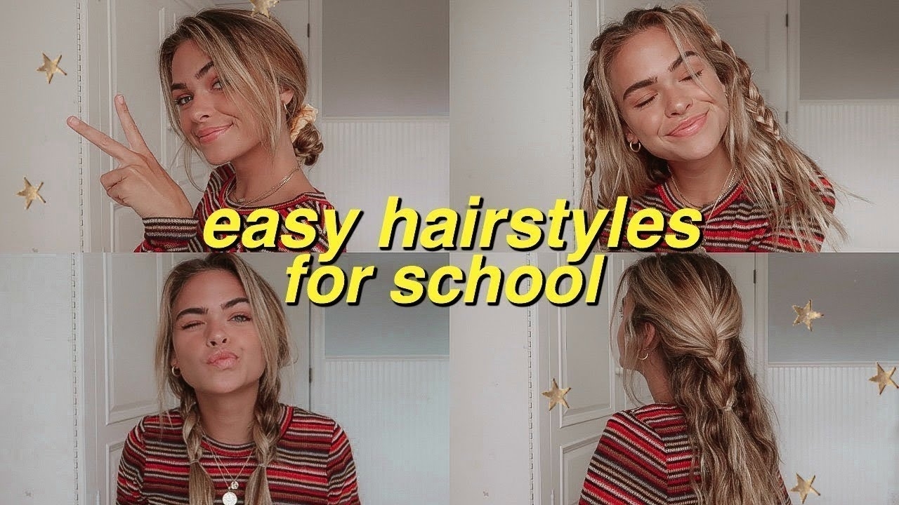7 Easy, Heatless Hairstyles For School! | Summer Mckeen pertaining to Summer School Hair Styles