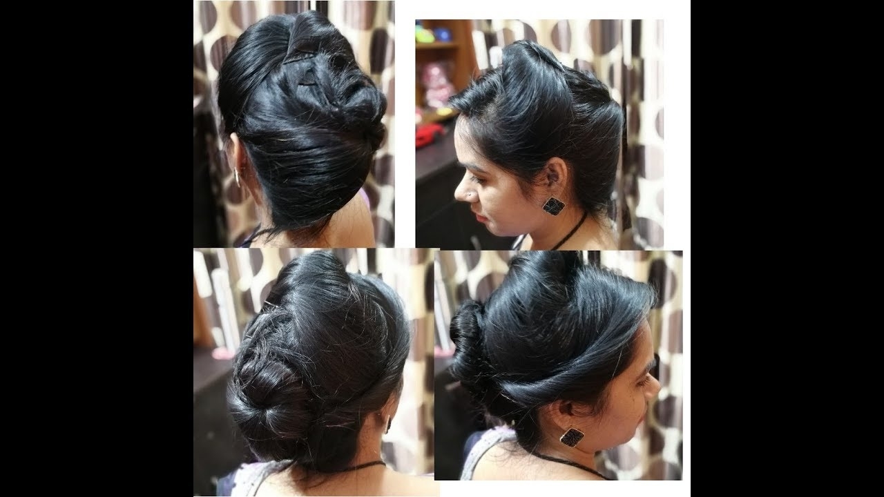 Air Hostess Girls Hair Style | Easy Hair Style | Do It At Home in Indian Air Hostess Hairstyle
