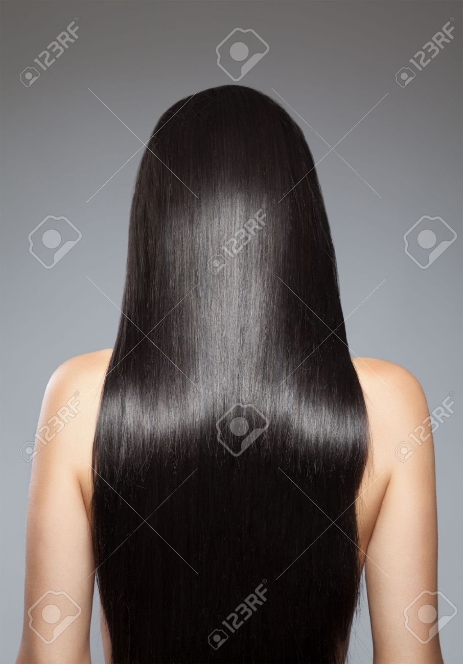 Back View Of A Woman With Long Straight Hair with regard to Long Straight Hairstyles From The Back