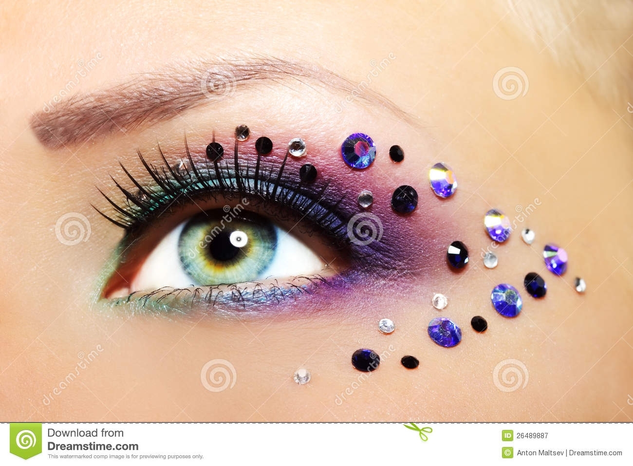 Beautiful Eye Makeup Stock Image. Image Of Glamour with regard to Makeup Pictures Free Download