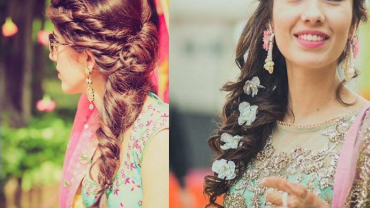 Beautiful Messy Side Ponytails Hairstyles For Wedding Season/hairstyles For  Indian Wear inside Indian Bridal Messy Hairstyle