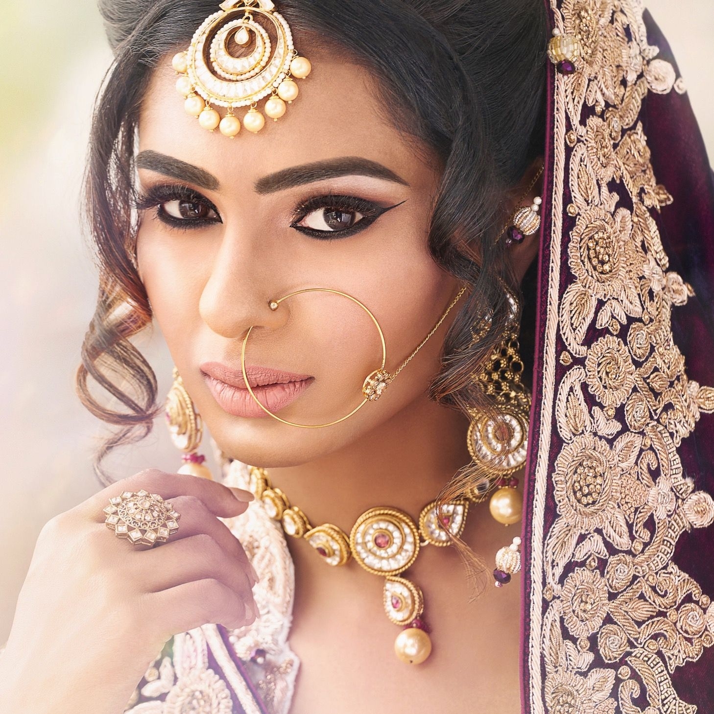 Bold Beauty Looks For That Winning Wedding Look 👌🏽 . Hair inside Indian Bridal Hair And Makeup