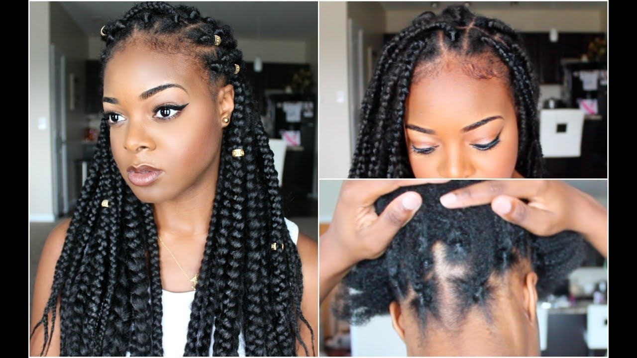 Box Braids Rubberband Method - Ify Yvonne pertaining to Rubber Band Braids Hairstyles