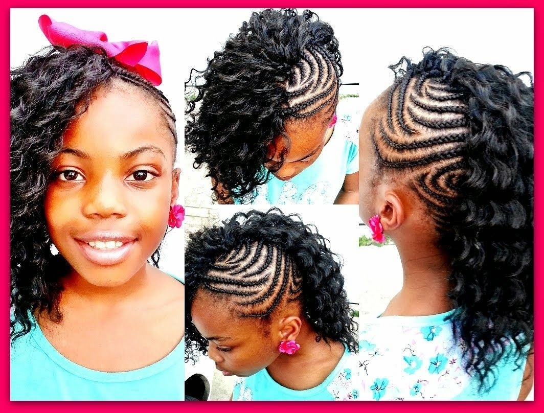 Braided Mohawk Crochet Weave, Crochet Braid For Little Girls with Lil Girl Hairstyle With Weave