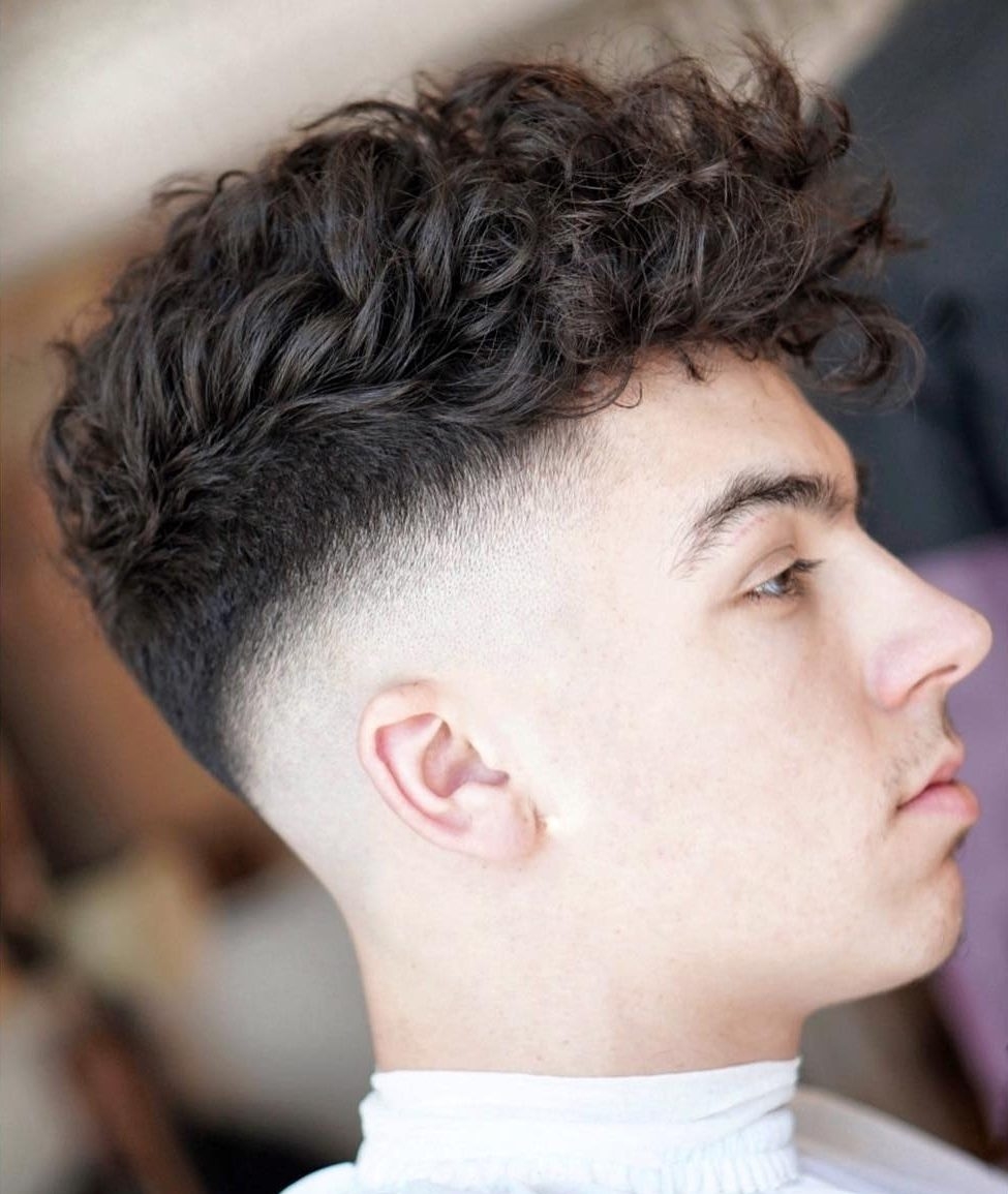 Hair With Both Sides Shaved - Wavy Haircut
